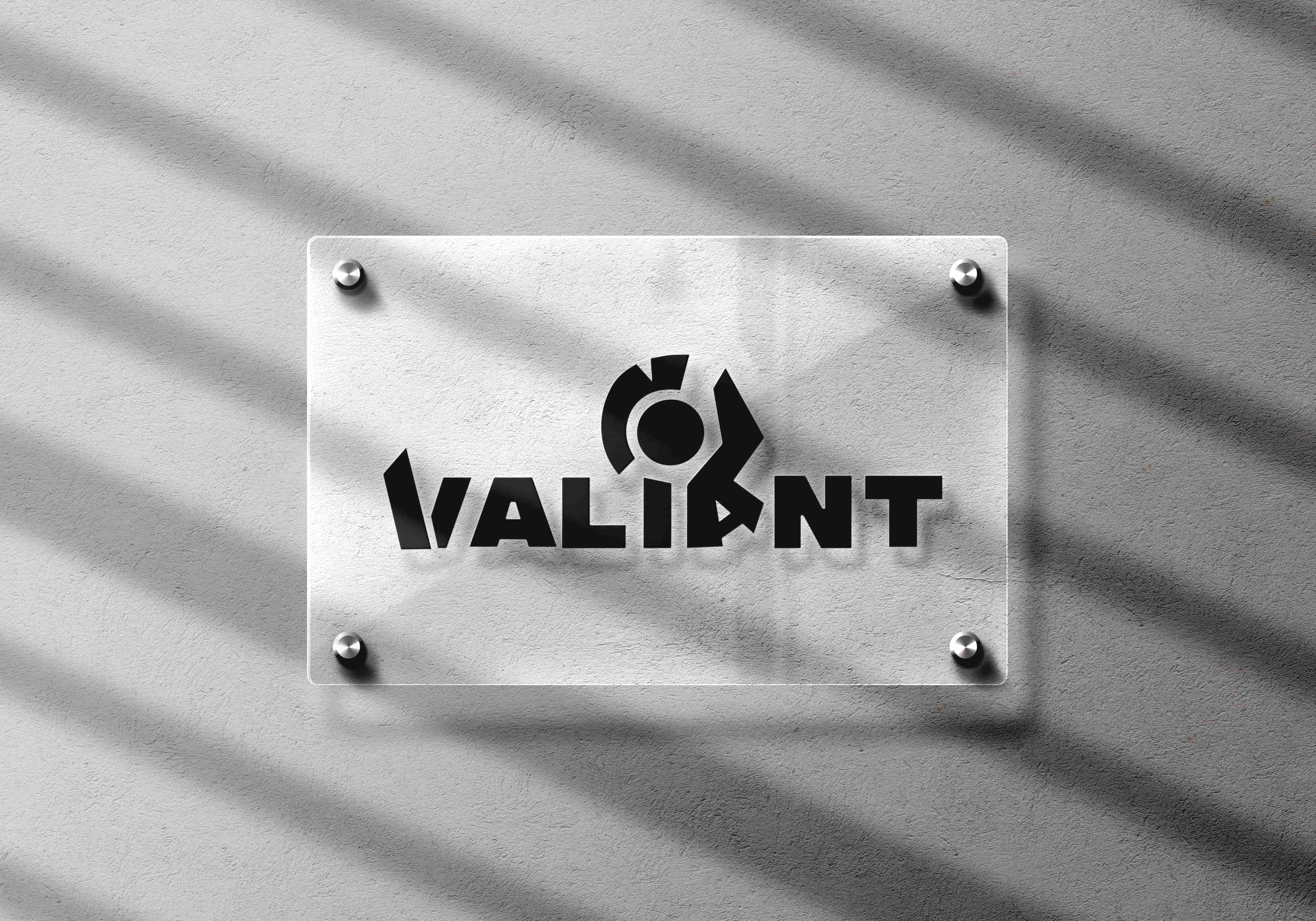Visual Branding Valiant Logo Mockup